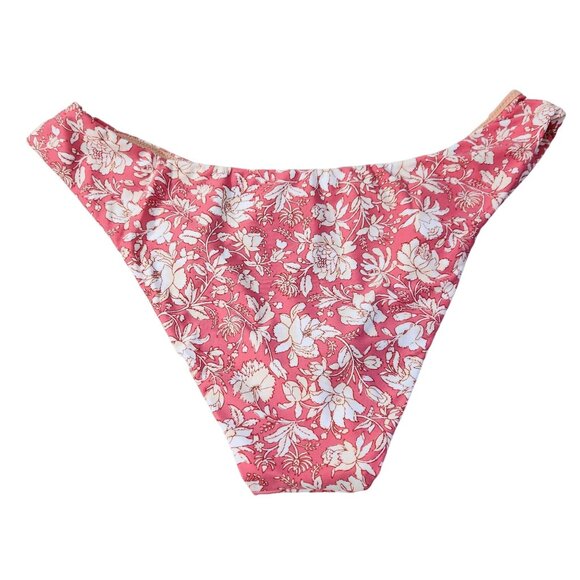 J. Crew Curved Waist Cheeky Bikini Bottom Tossed Floral New With Tags Womens L - Picture 2 of 16